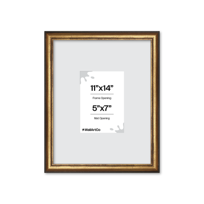 The Backbone Black and Gold Picture Frame