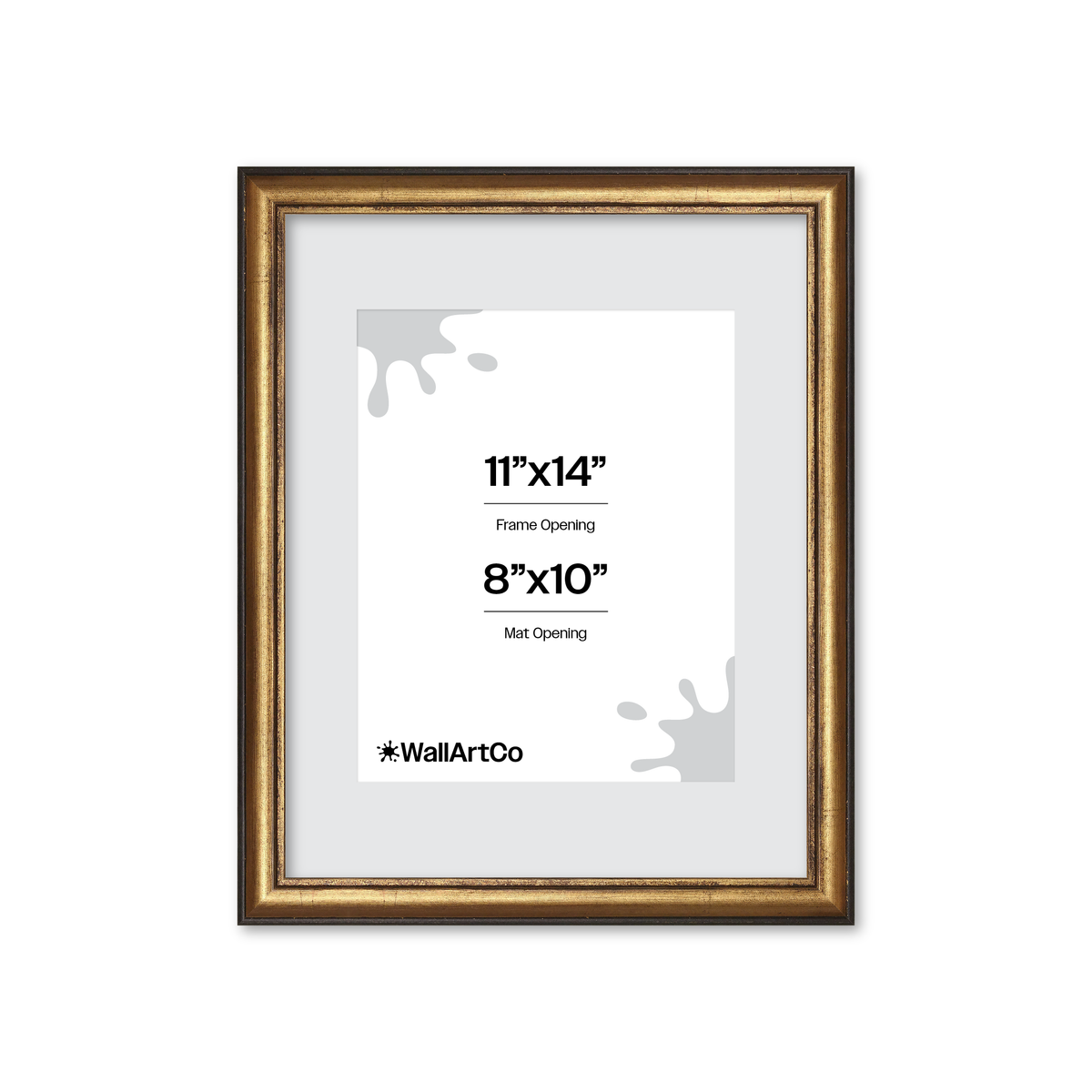 The Backbone Black and Gold Picture Frame