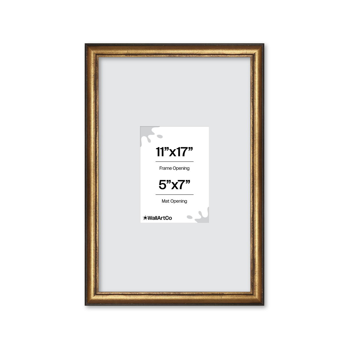 The Backbone Black and Gold Picture Frame