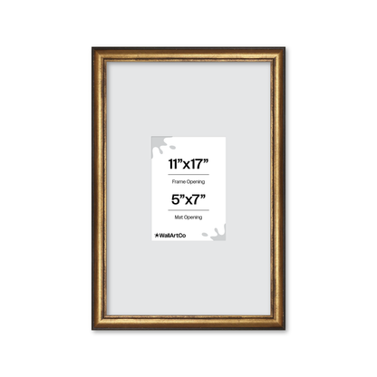 The Backbone Black and Gold Picture Frame