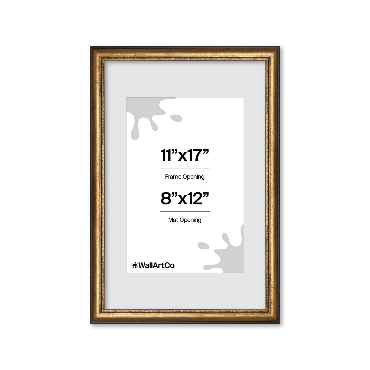 The Backbone Black and Gold Picture Frame