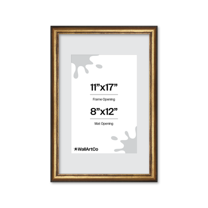 The Backbone Black and Gold Picture Frame