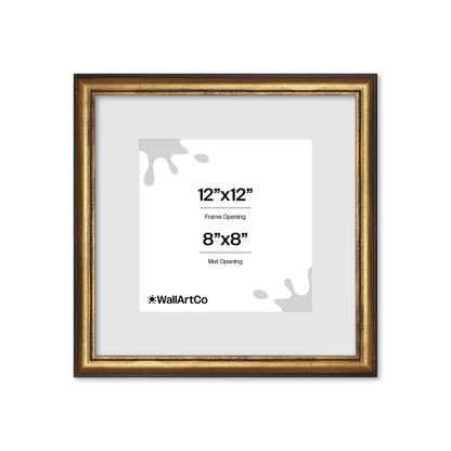 The Backbone Black and Gold Picture Frame