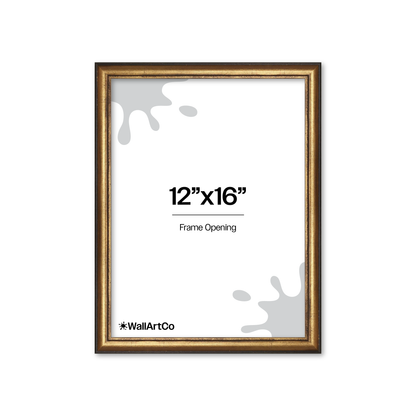 The Backbone Black and Gold Picture Frame