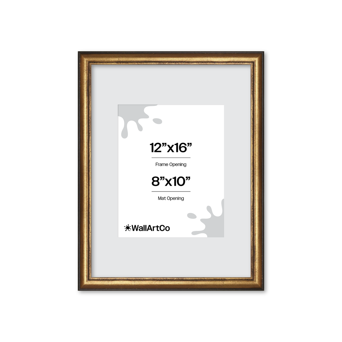 The Backbone Black and Gold Picture Frame