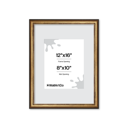 The Backbone Black and Gold Picture Frame