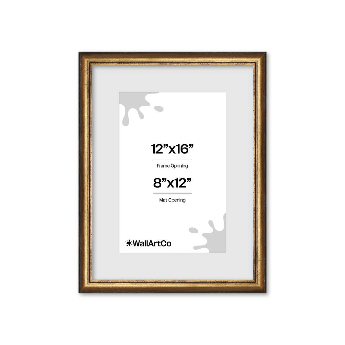 The Backbone Black and Gold Picture Frame