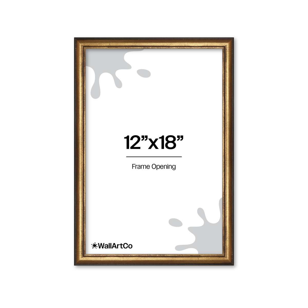 The Backbone Black and Gold Picture Frame