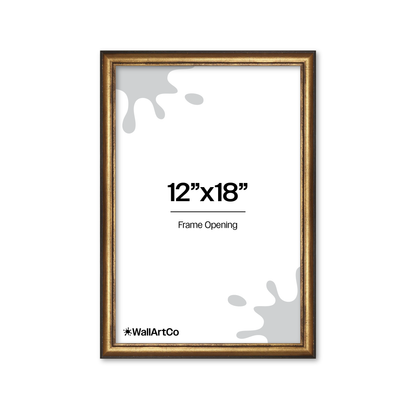 The Backbone Black and Gold Picture Frame