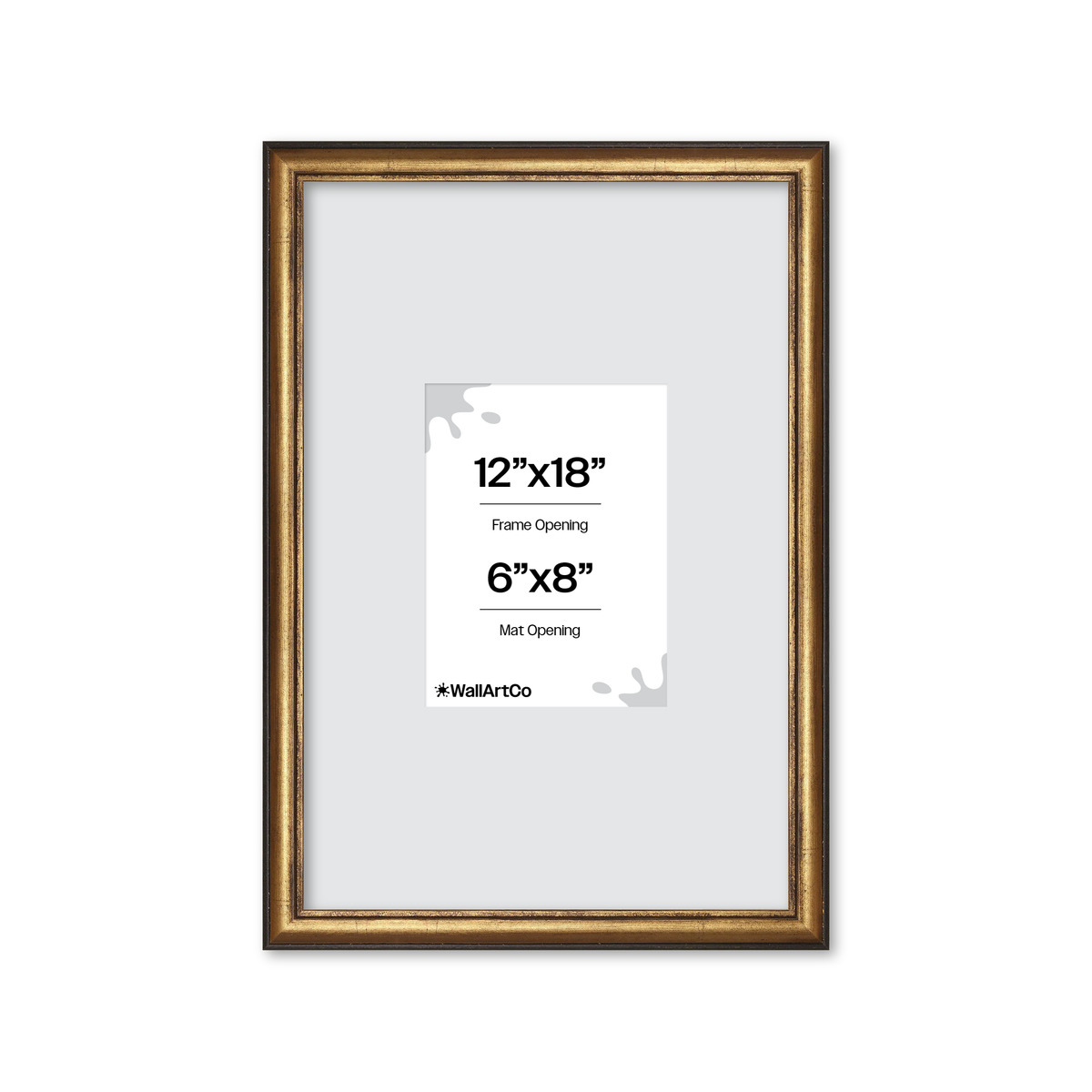 The Backbone Black and Gold Picture Frame