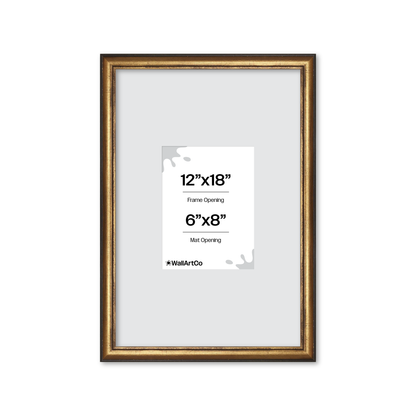 The Backbone Black and Gold Picture Frame
