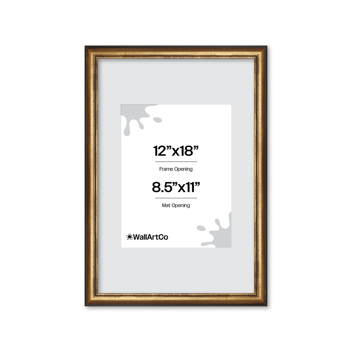 The Backbone Black and Gold Picture Frame