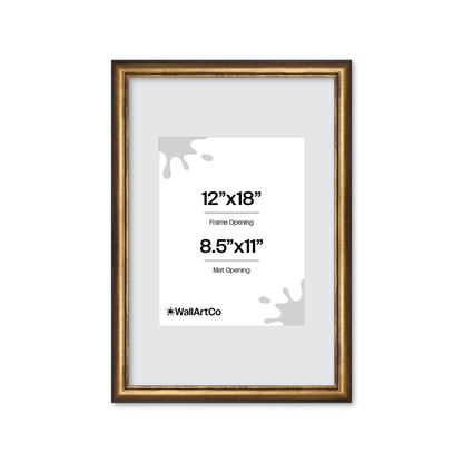 The Backbone Black and Gold Picture Frame