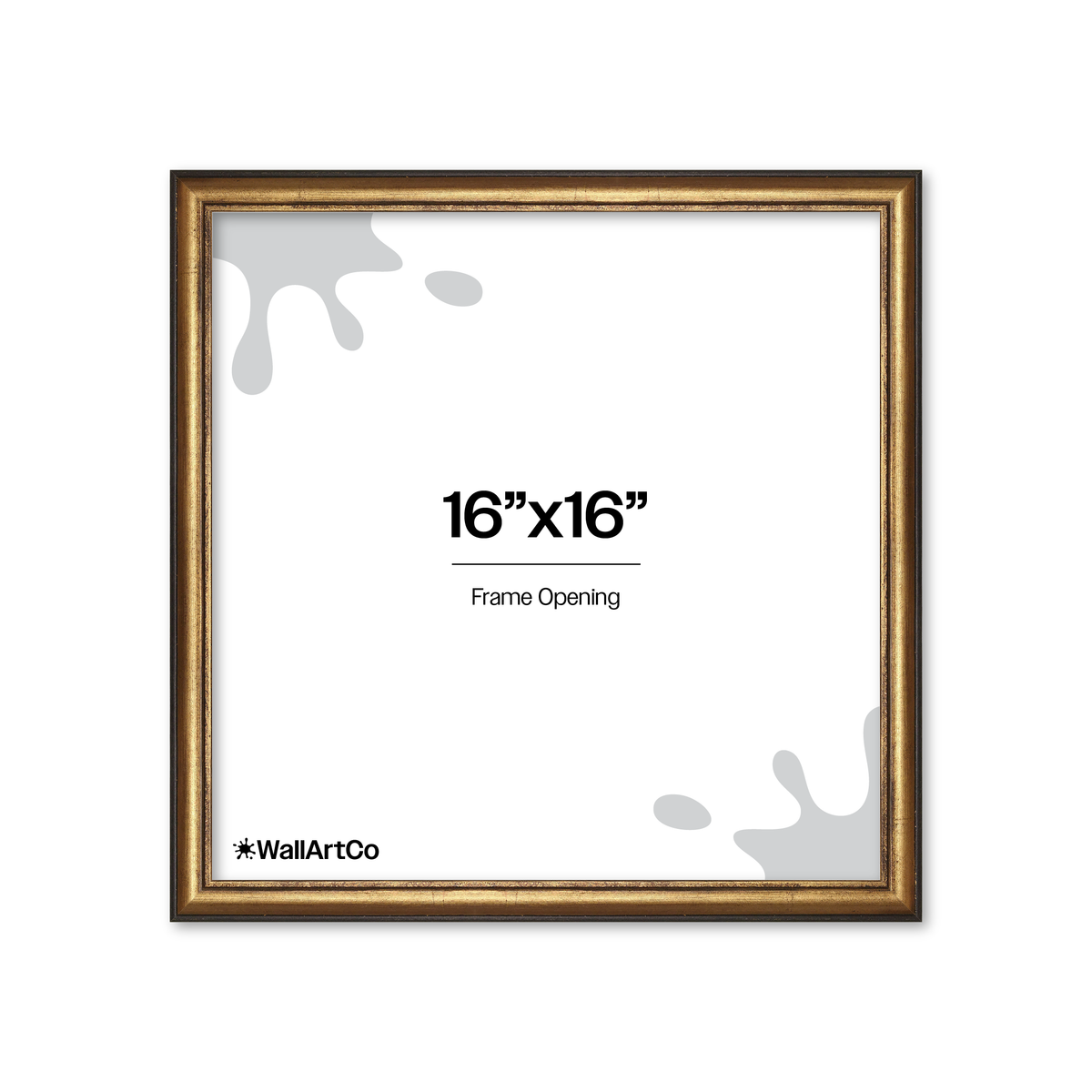 The Backbone Black and Gold Picture Frame