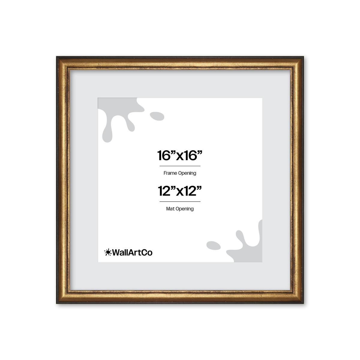 The Backbone Black and Gold Picture Frame