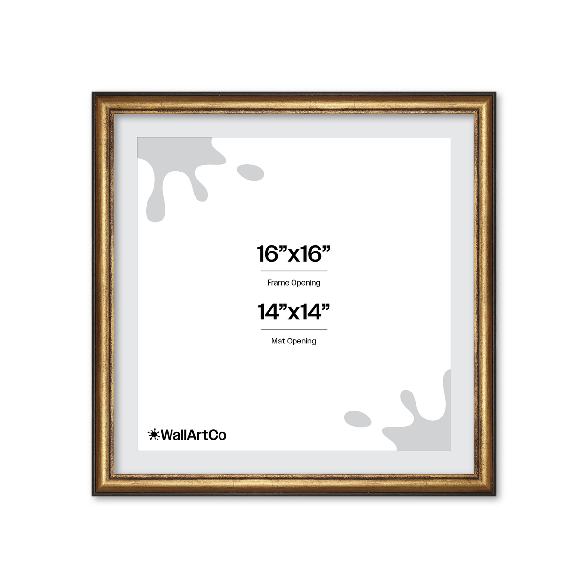 The Backbone Black and Gold Picture Frame