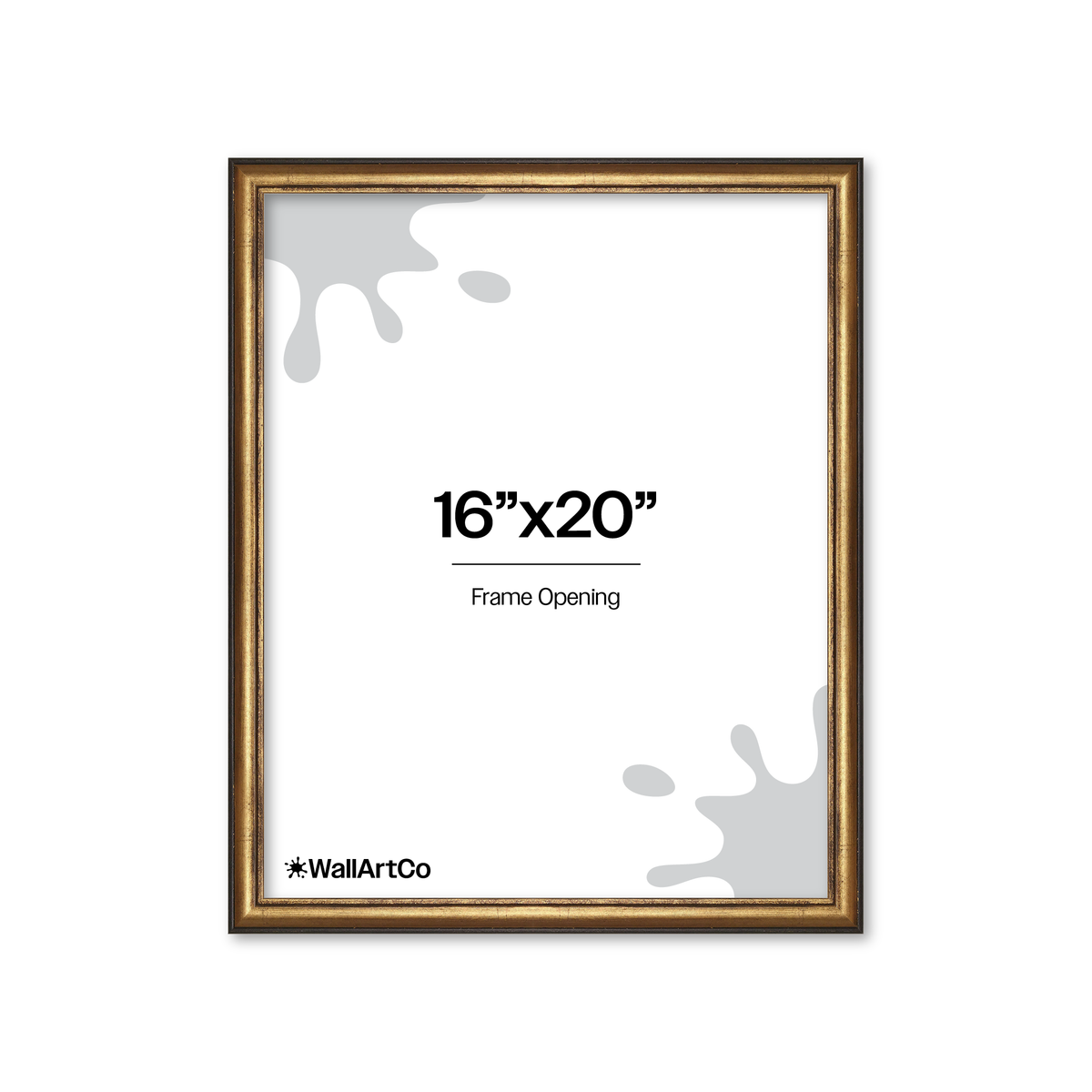The Backbone Black and Gold Picture Frame