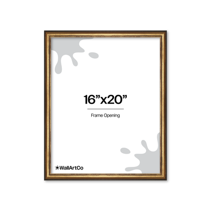The Backbone Black and Gold Picture Frame