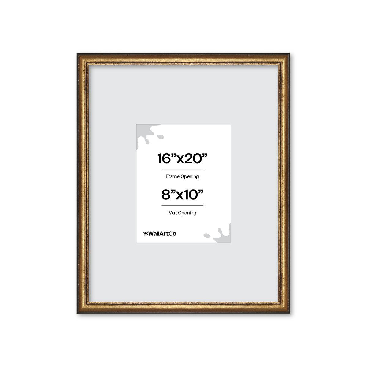 The Backbone Black and Gold Picture Frame