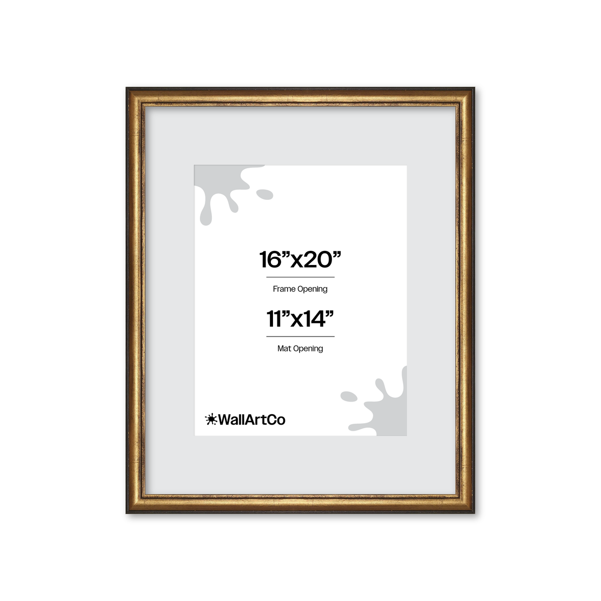 The Backbone Black and Gold Picture Frame