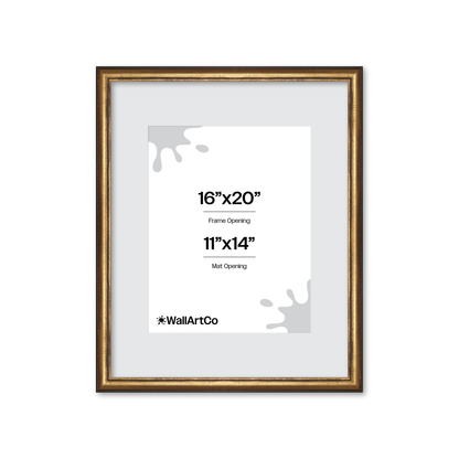 The Backbone Black and Gold Picture Frame