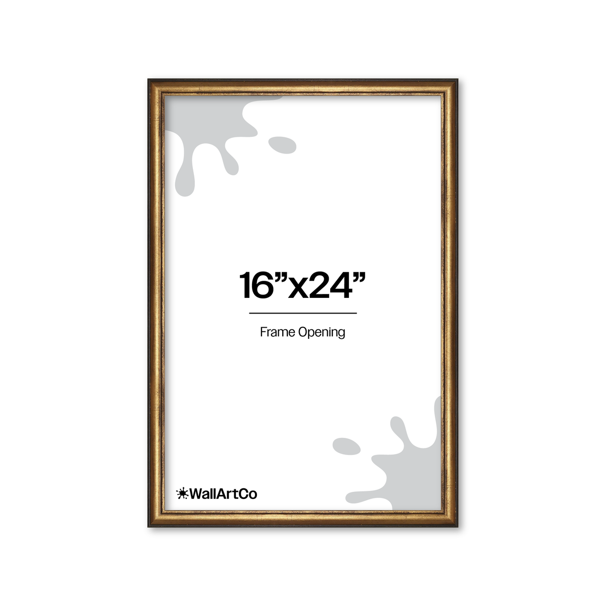 The Backbone Black and Gold Picture Frame