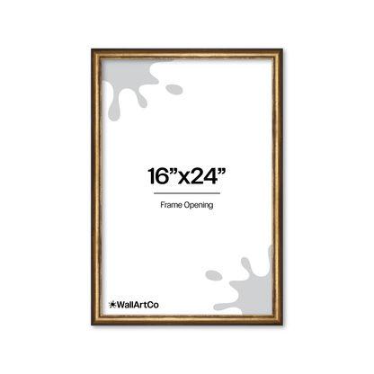 The Backbone Black and Gold Picture Frame