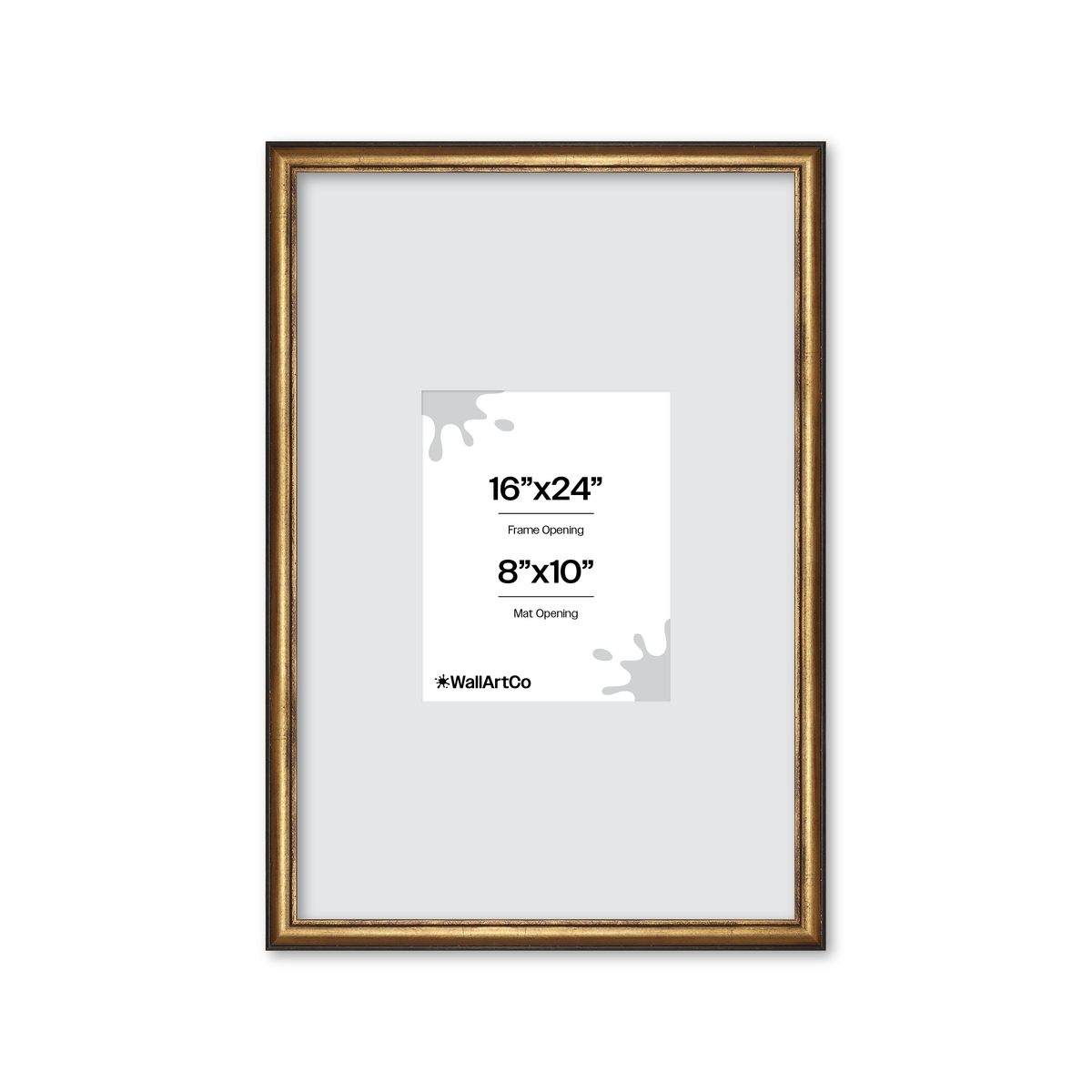 The Backbone Black and Gold Picture Frame