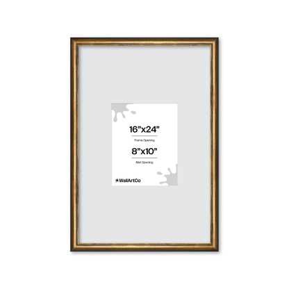 The Backbone Black and Gold Picture Frame