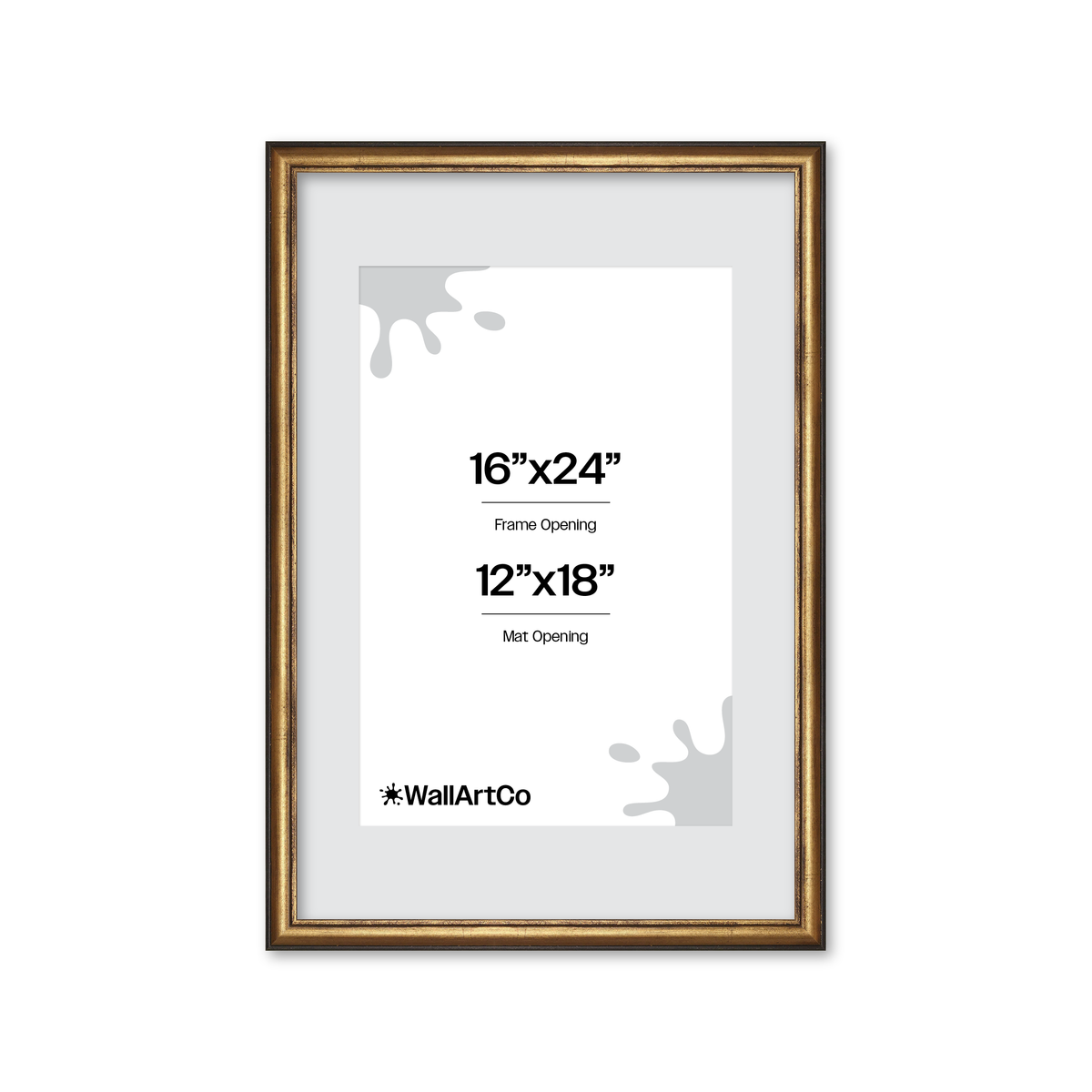 The Backbone Black and Gold Picture Frame