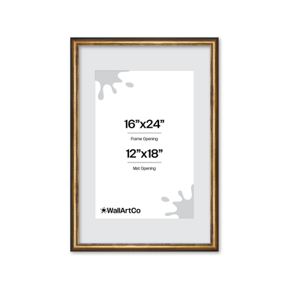 The Backbone Black and Gold Picture Frame