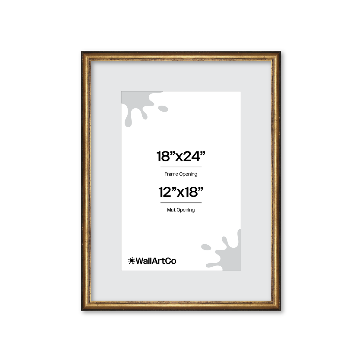 The Backbone Black and Gold Picture Frame