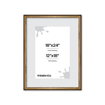 The Backbone Black and Gold Picture Frame