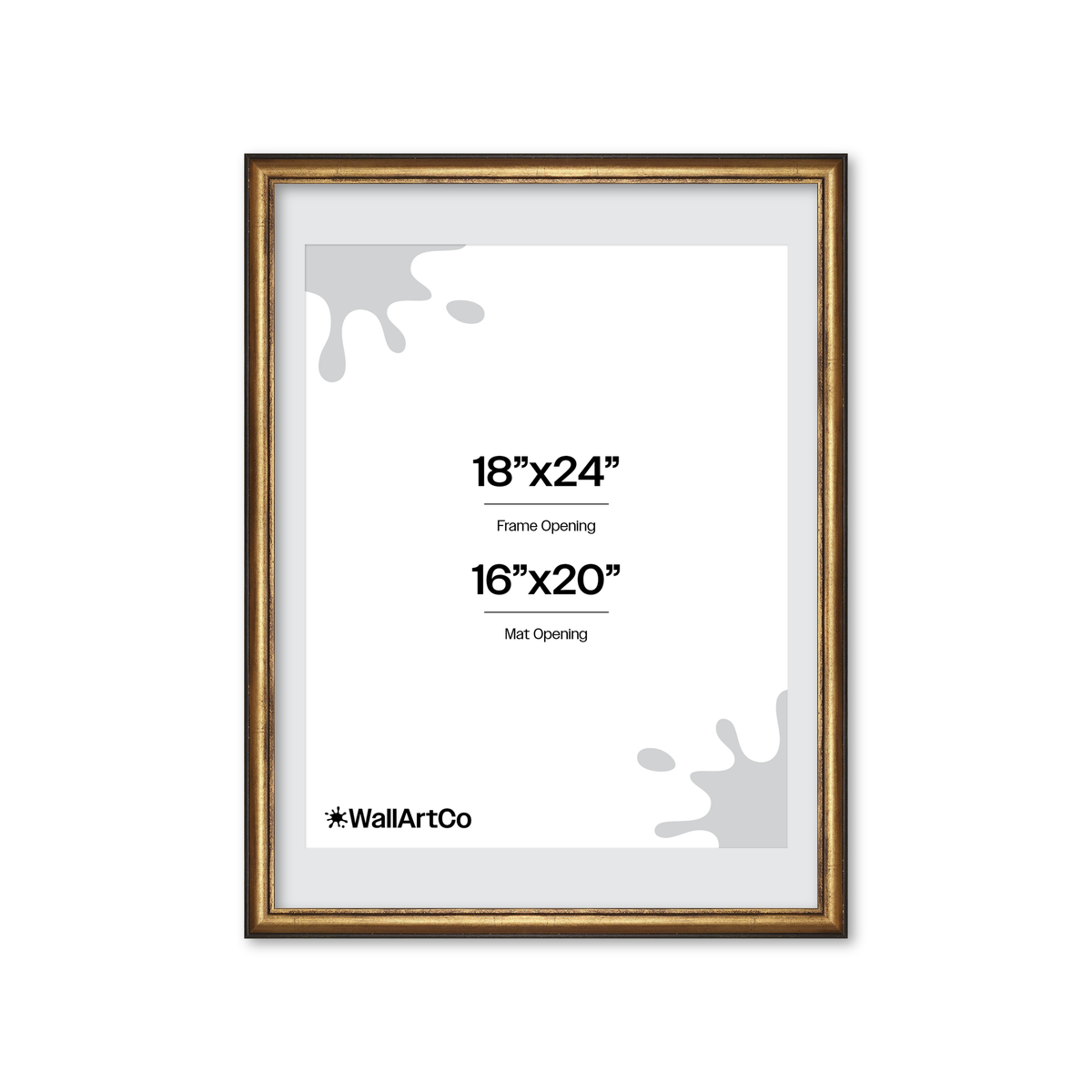 The Backbone Black and Gold Picture Frame