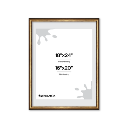 The Backbone Black and Gold Picture Frame