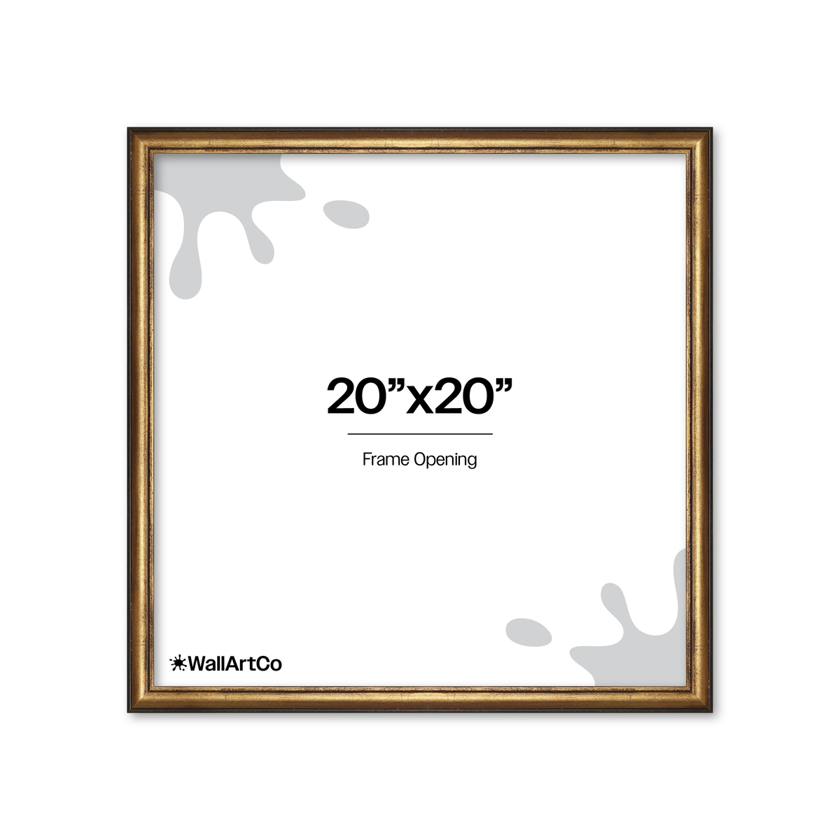 The Backbone Black and Gold Picture Frame