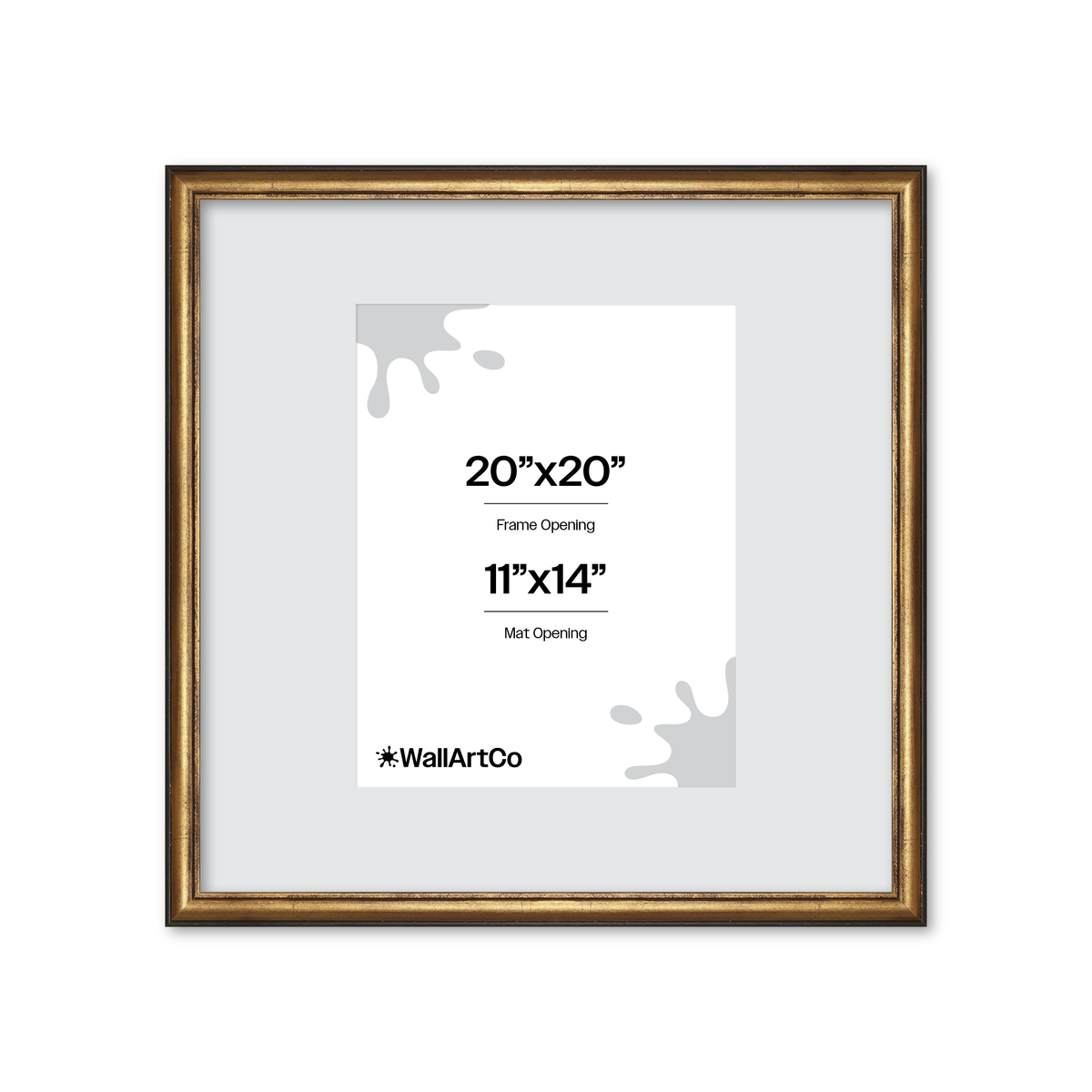 The Backbone Black and Gold Picture Frame
