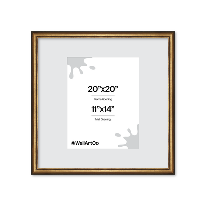 The Backbone Black and Gold Picture Frame