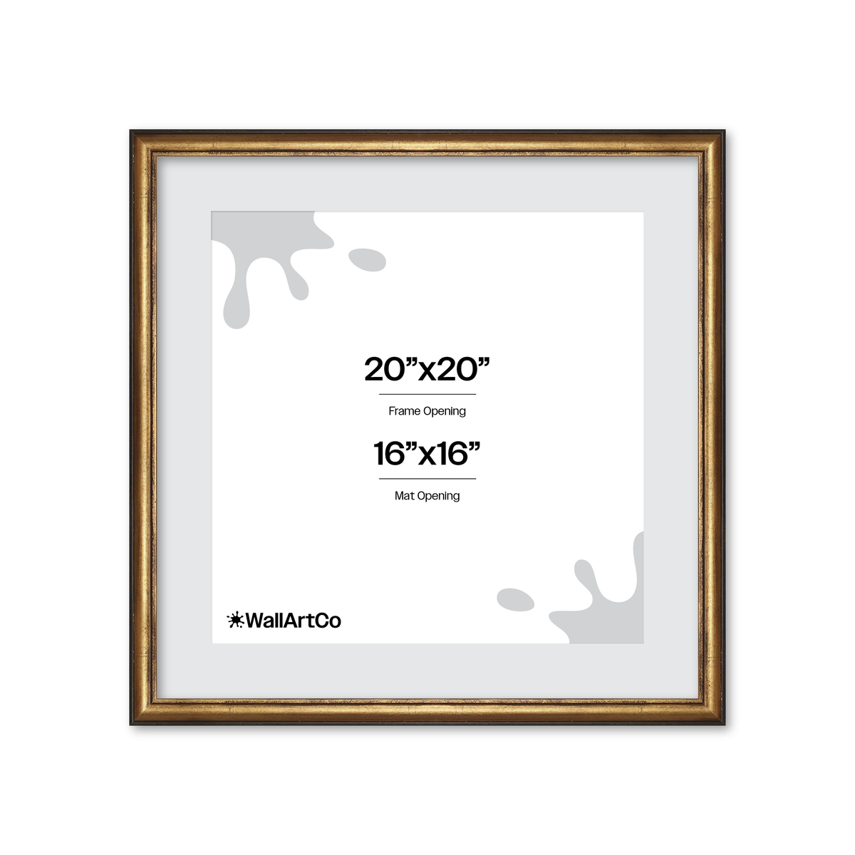 The Backbone Black and Gold Picture Frame