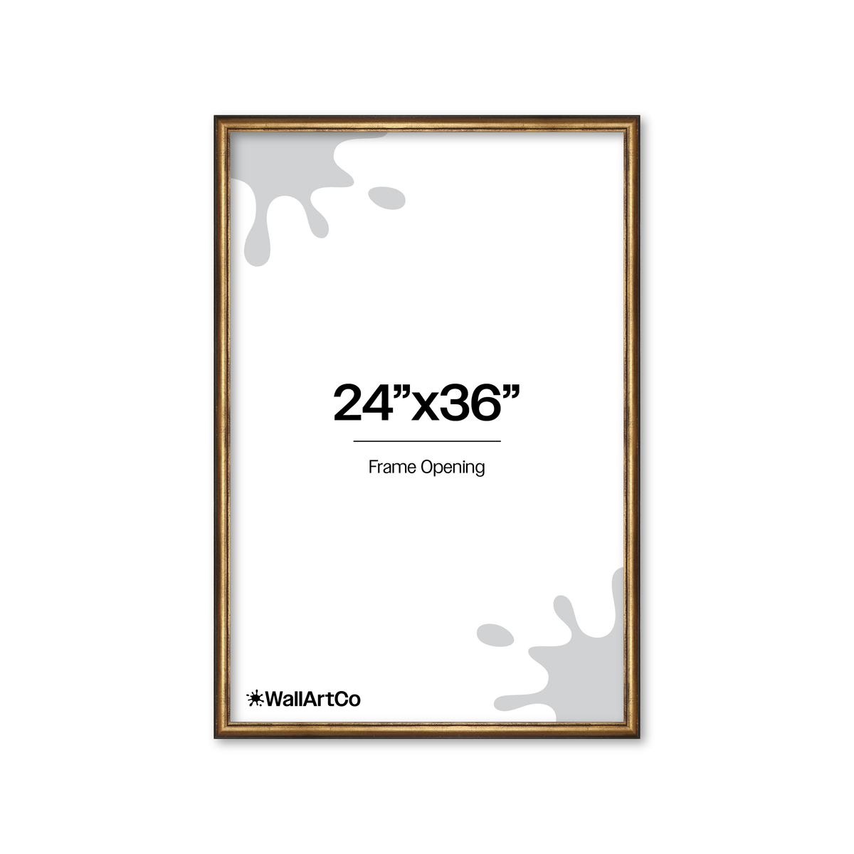 The Backbone Black and Gold Picture Frame