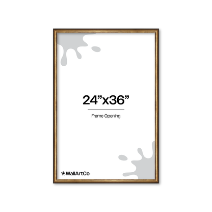 The Backbone Black and Gold Picture Frame