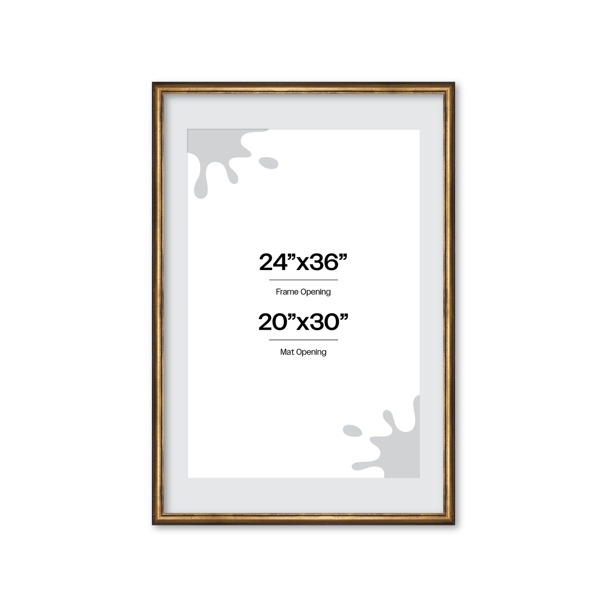 The Backbone Black and Gold Picture Frame