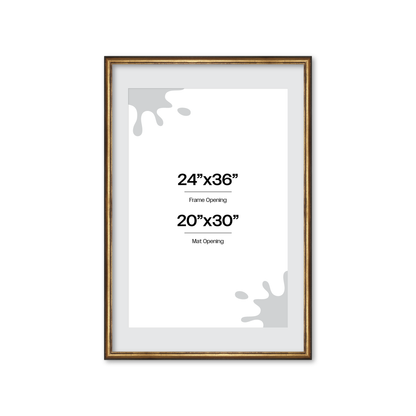 The Backbone Black and Gold Picture Frame