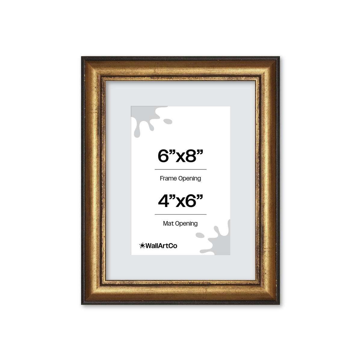 The Backbone Black and Gold Picture Frame
