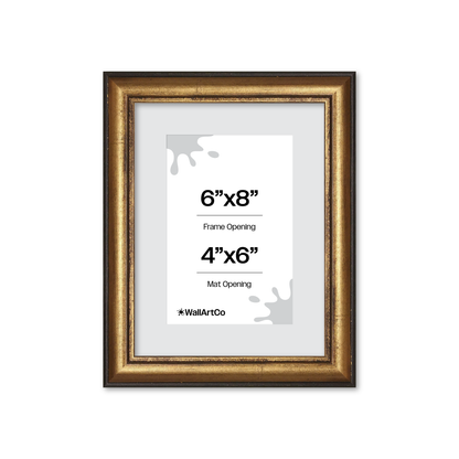 The Backbone Black and Gold Picture Frame