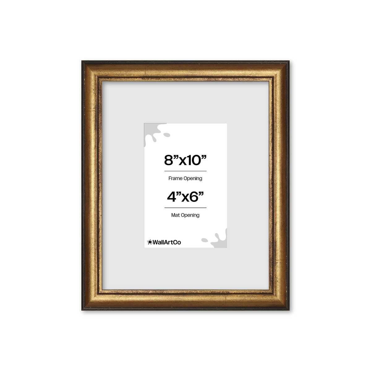 The Backbone Black and Gold Picture Frame