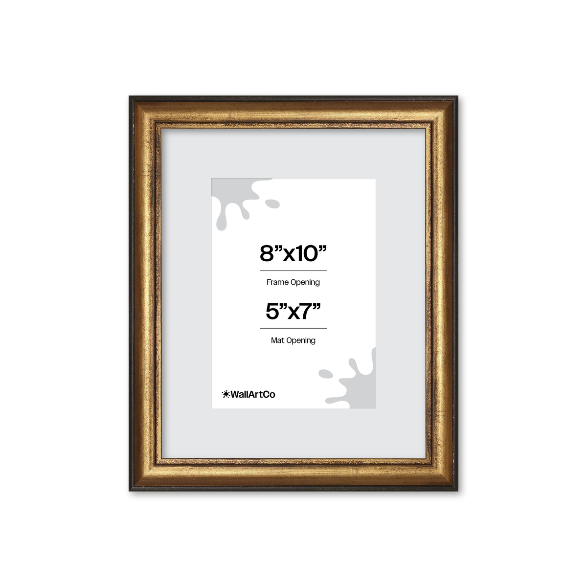 The Backbone Black and Gold Picture Frame