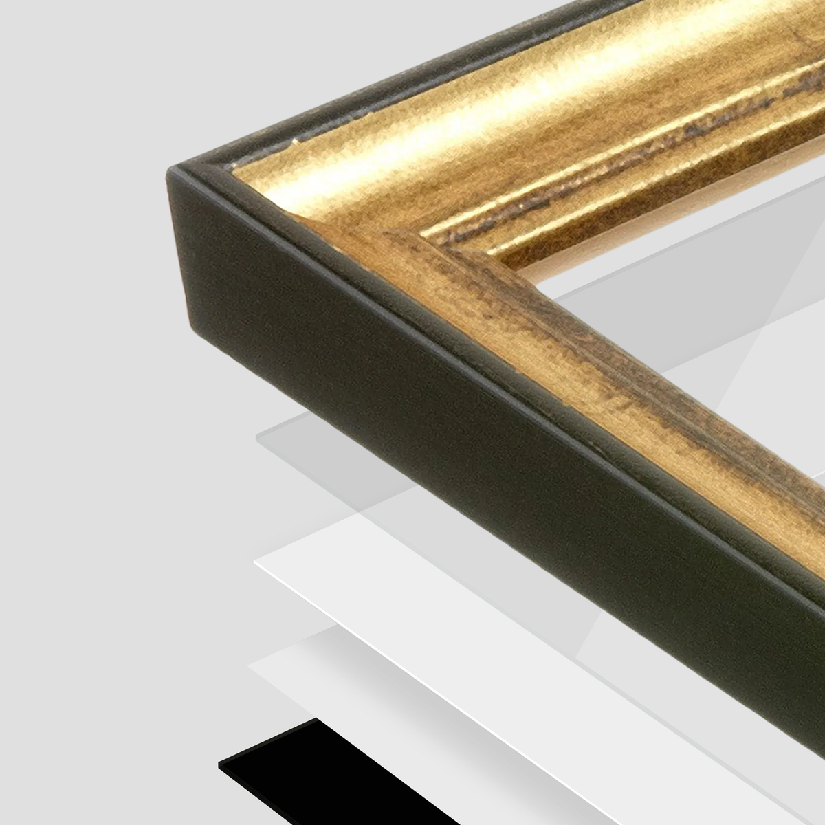 The Backbone Black and Gold Picture Frame