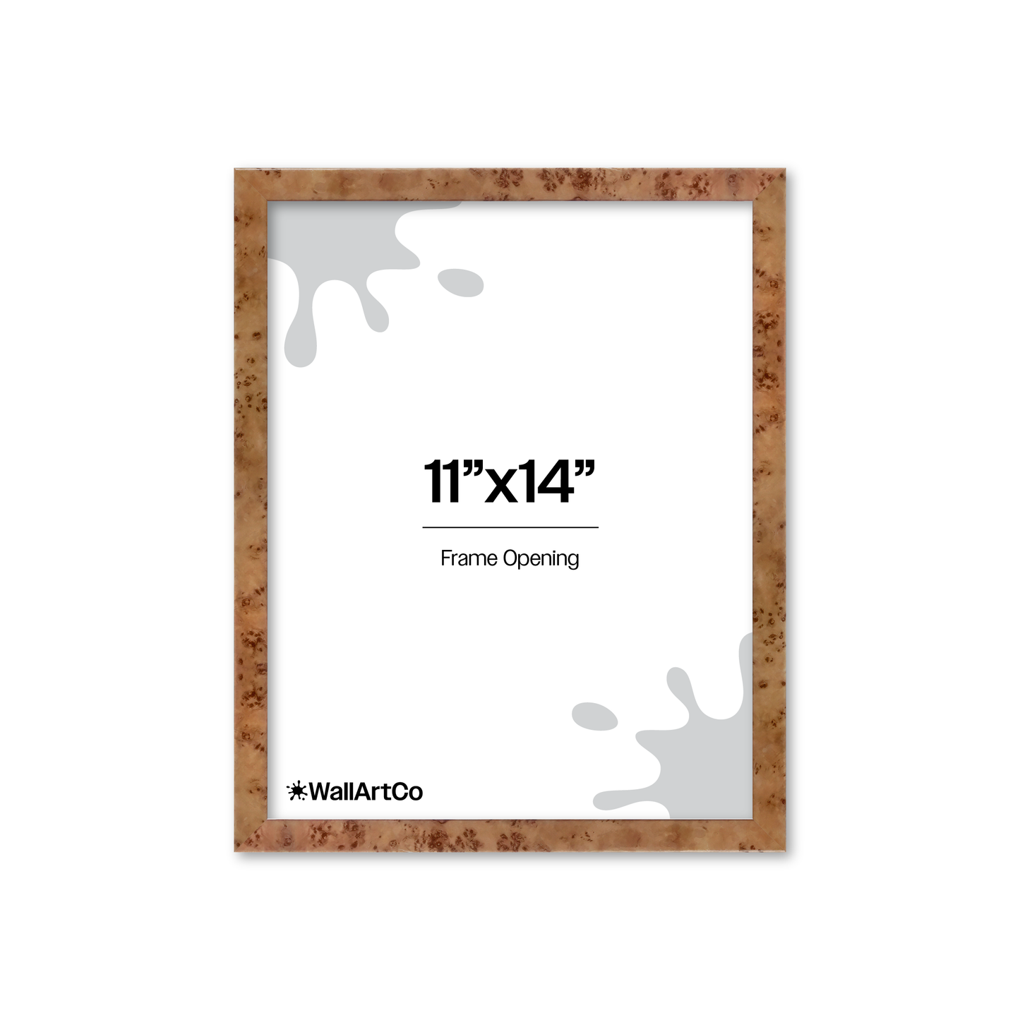 11" x 14" Golden Burlwood Verona Wall Frame