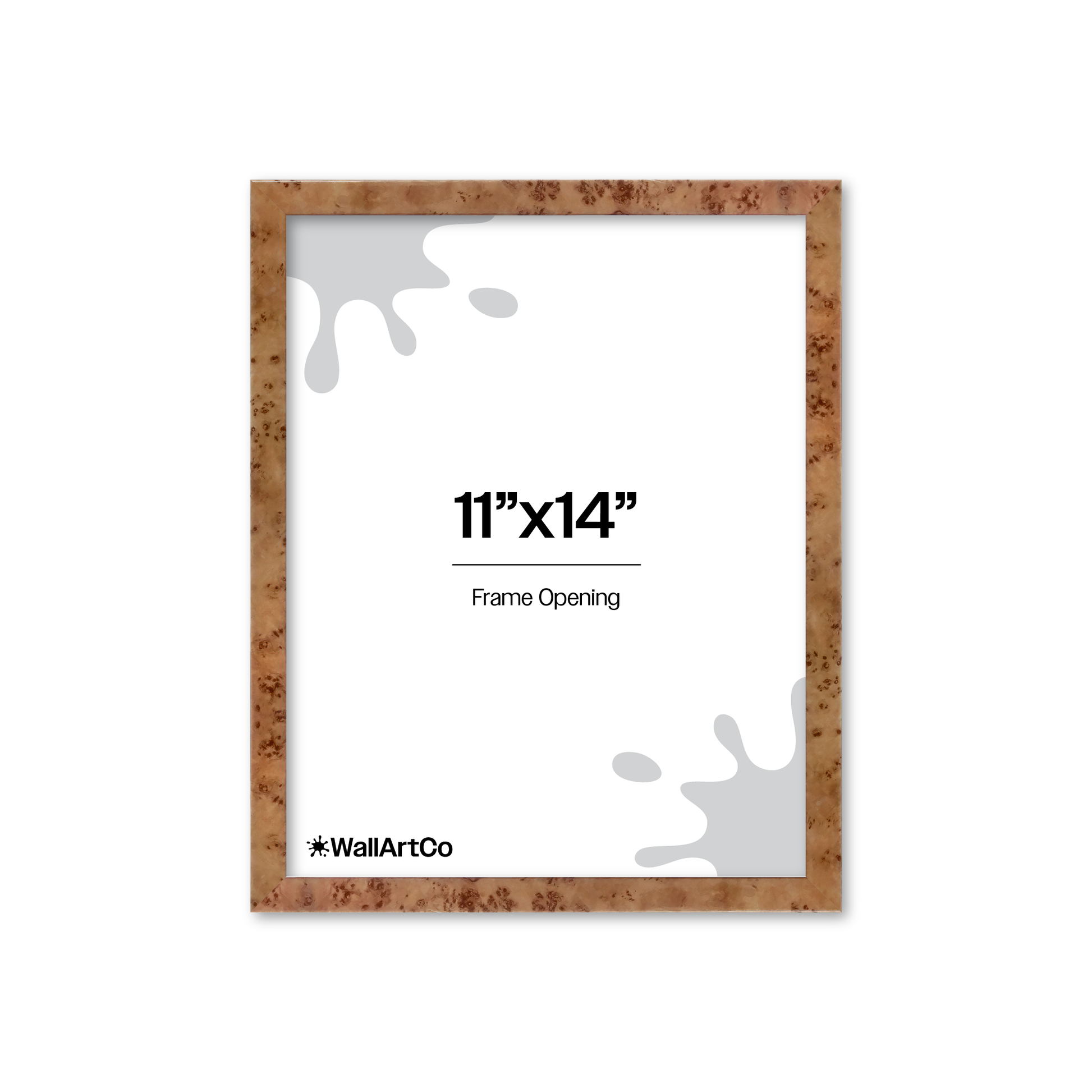 11" x 14" Golden Burlwood Verona Wall Frame